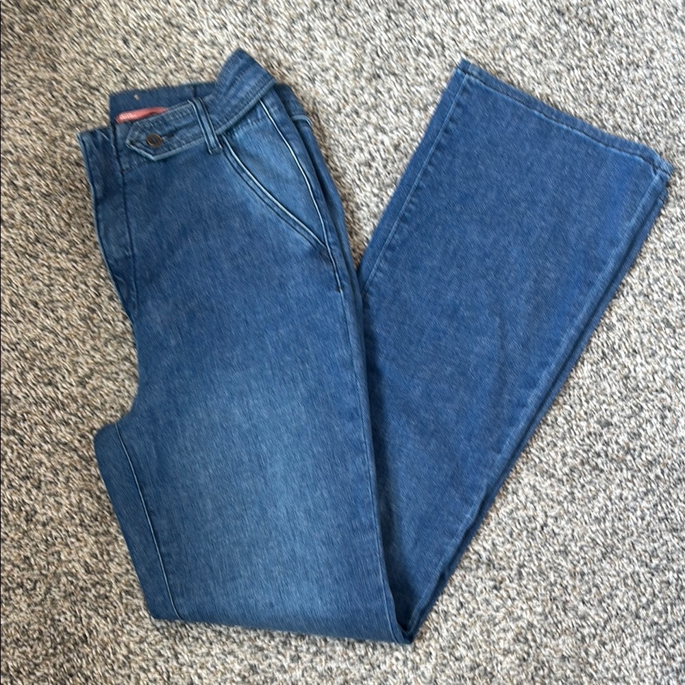 Anthropologie Pilcro Classic Blue Wide Leg Jeans